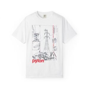 Pylon the powerlines tour Graphic T‑Shirt — Industrial Powerline Art Tee